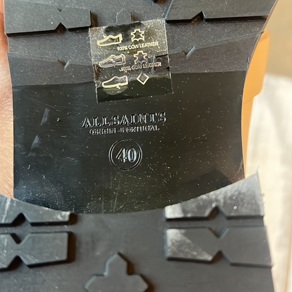 ALLSAINTS Donita Boots In White - size 10 - Picture 9 of 10